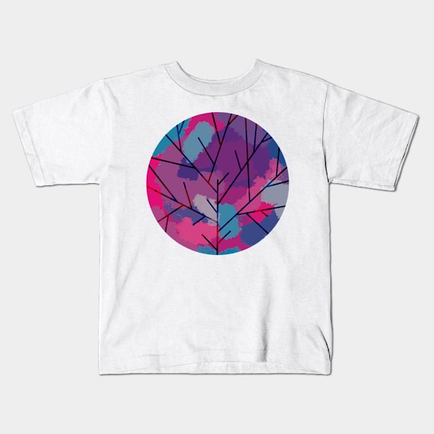 Color Splash Tree / Nature Kids T-Shirt by nathalieaynie